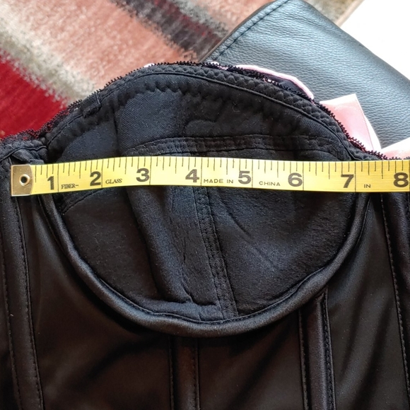 Coquette XL Black With Pink Bows Bustier Corset - Picture 15 of 15